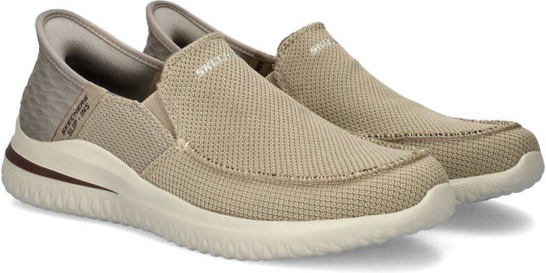 Skechers Hands Free Slip-Ins Delson 3.0 Cabrino VEGAN instapper Heren Taupe - Foto 9