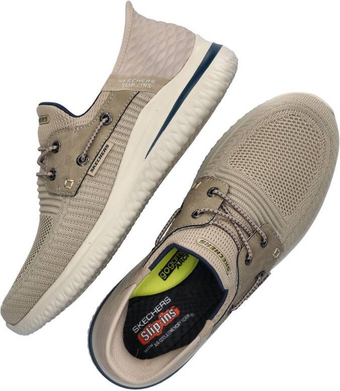 Skechers Slip-Ins: Delson 3.0 Roth 210606-TPE Mannen Beige Sneakers Sportschoenen - Foto 5