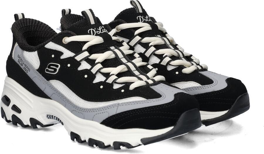 Skechers D LITES-SMOOTH NOSTALGIA Dames Instappers Zwart - Foto 4
