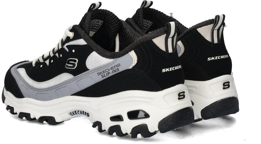 Skechers D LITES-SMOOTH NOSTALGIA Dames Instappers Zwart - Foto 5