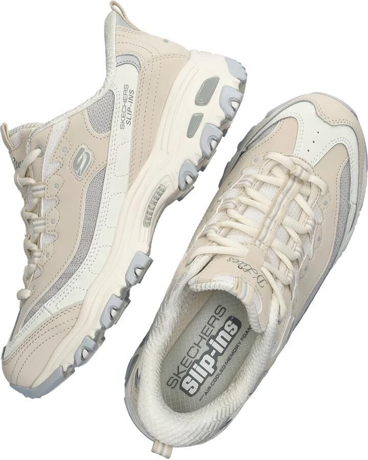 Skechers D LITES-SMOOTH NOSTALGIA Dames Instappers Naturel - Foto 3