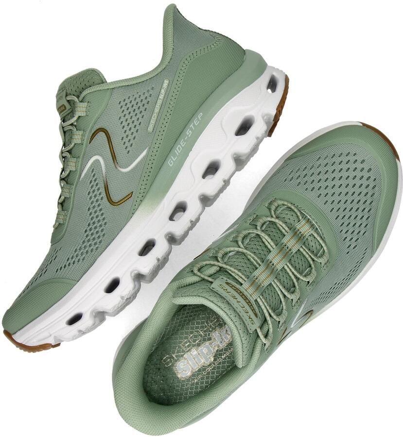 Skechers Hands Free Slip-Ins Glide-step dames sneaker Groen - Foto 4