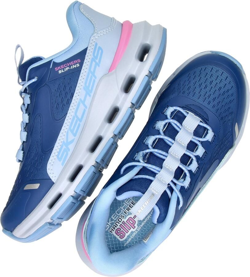 Skechers Hands Free Slip-ins Glide-Step Vista Lane meisjes sneaker Blauw - Foto 7