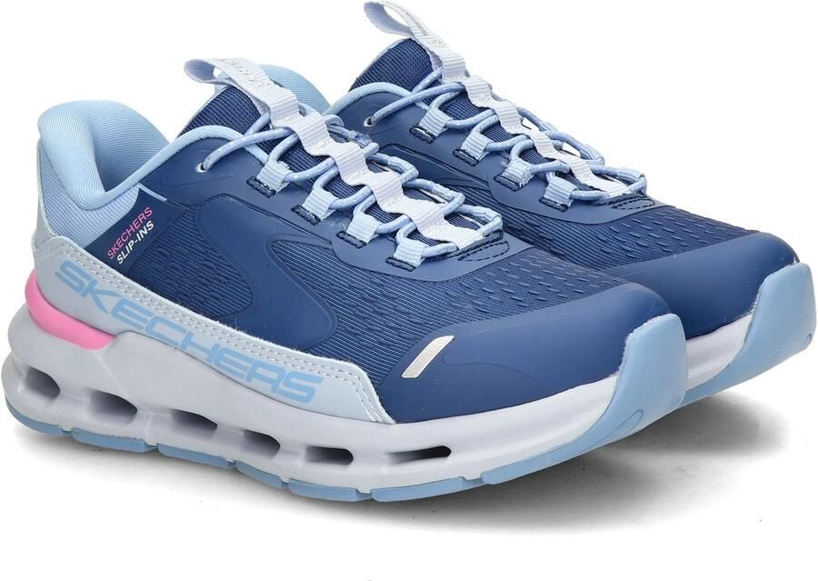 Skechers Hands Free Slip-ins Glide-Step Vista Lane meisjes sneaker Blauw - Foto 8