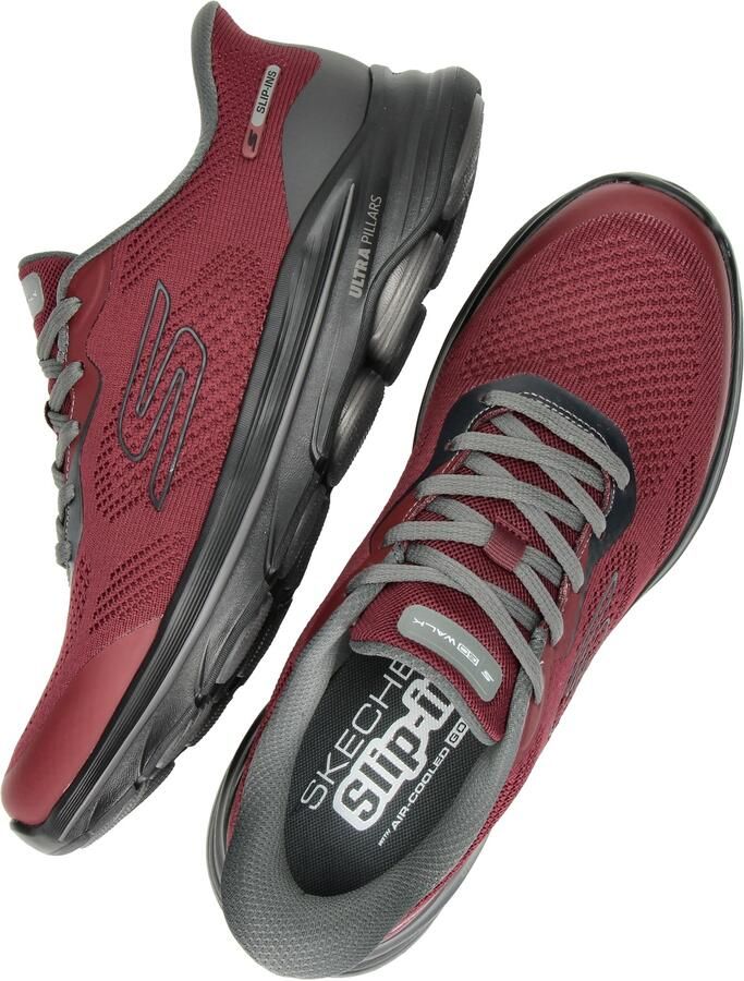 Skechers Hands Free Slip-Ins Go Walk 8 dames sneaker Rood multi - Foto 3