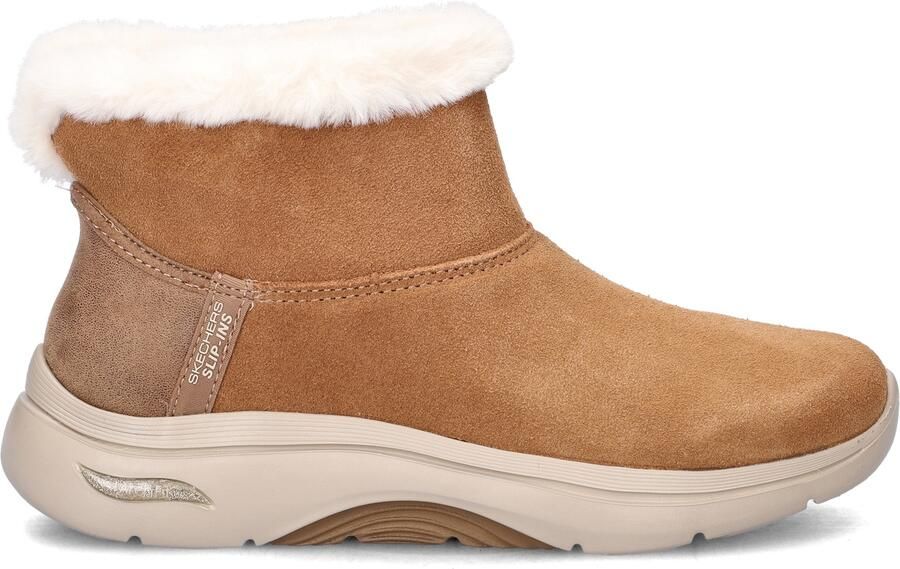 Skechers Hands Free Slip-Ins Go Walk Arch Fit dames gevoerde boot Cognac - Foto 2