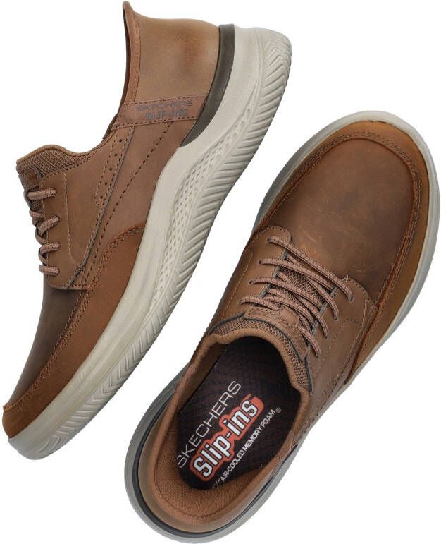 Skechers Hasting Rory Heren Instappers Kastanjebruin - Foto 8