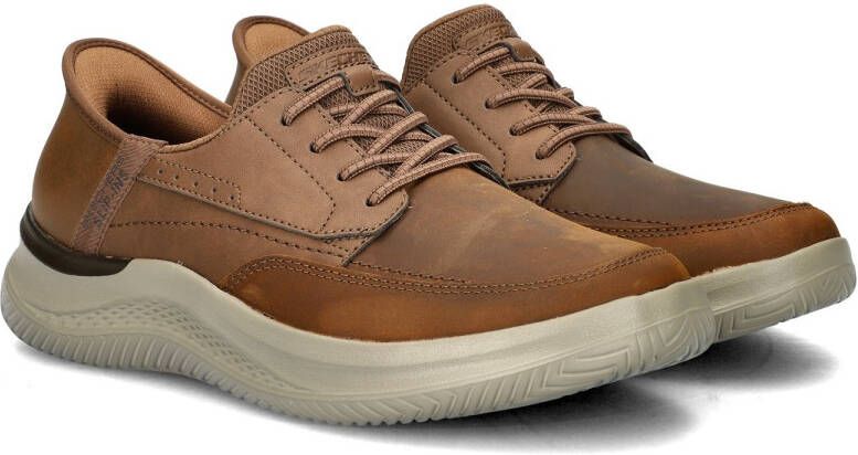 Skechers Hasting Rory Heren Instappers Kastanjebruin - Foto 7