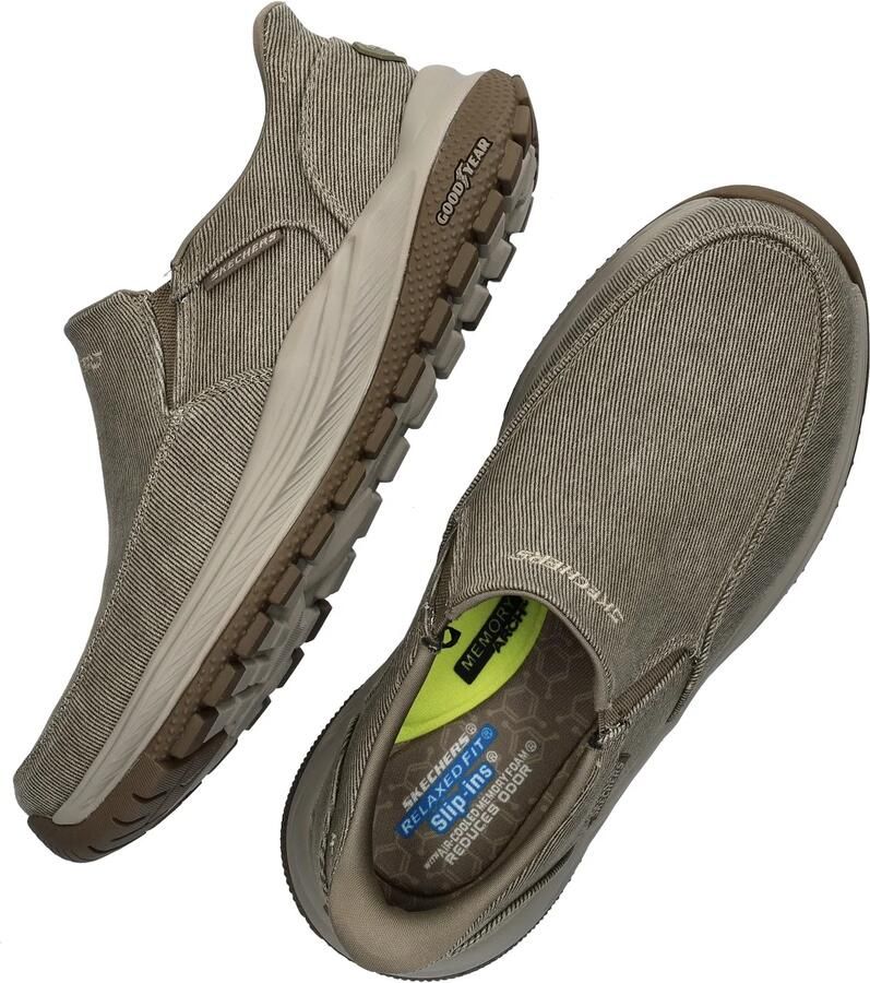 Skechers Hands Free Slip-Ins Meroe heren mocassin Donker Taupe - Foto 3