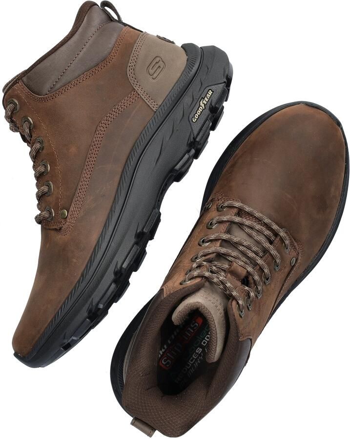 Skechers Hands Free Slip-Ins Pollard heren veterboot Bruin