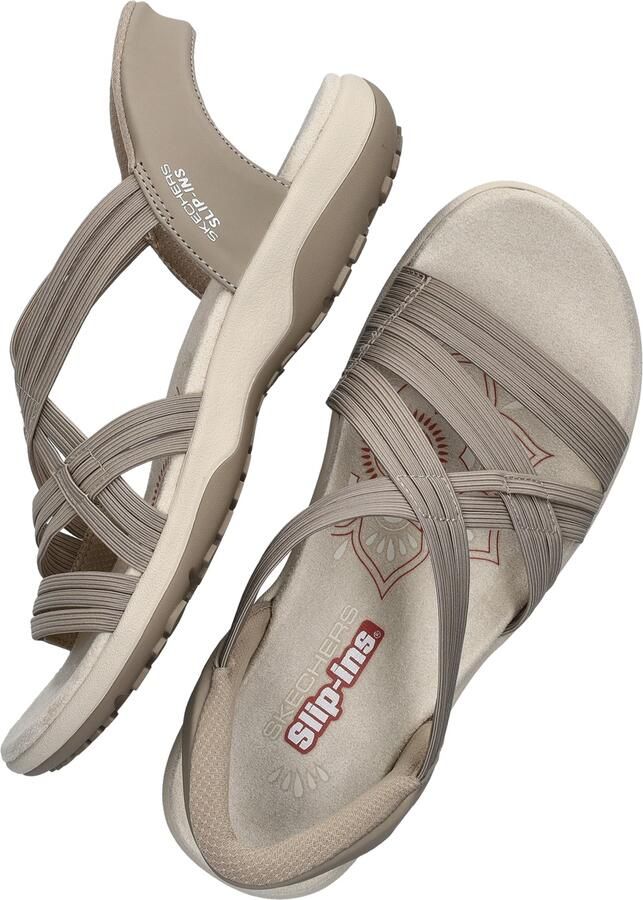 Skechers Hands Free Slip-Ins Reggae Slim dames sandaal Taupe - Foto 3