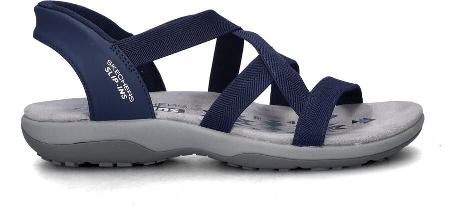 Skechers Slip-ins Reggae Slim Stretch Flex Dames Sandalen Navy - Foto 6