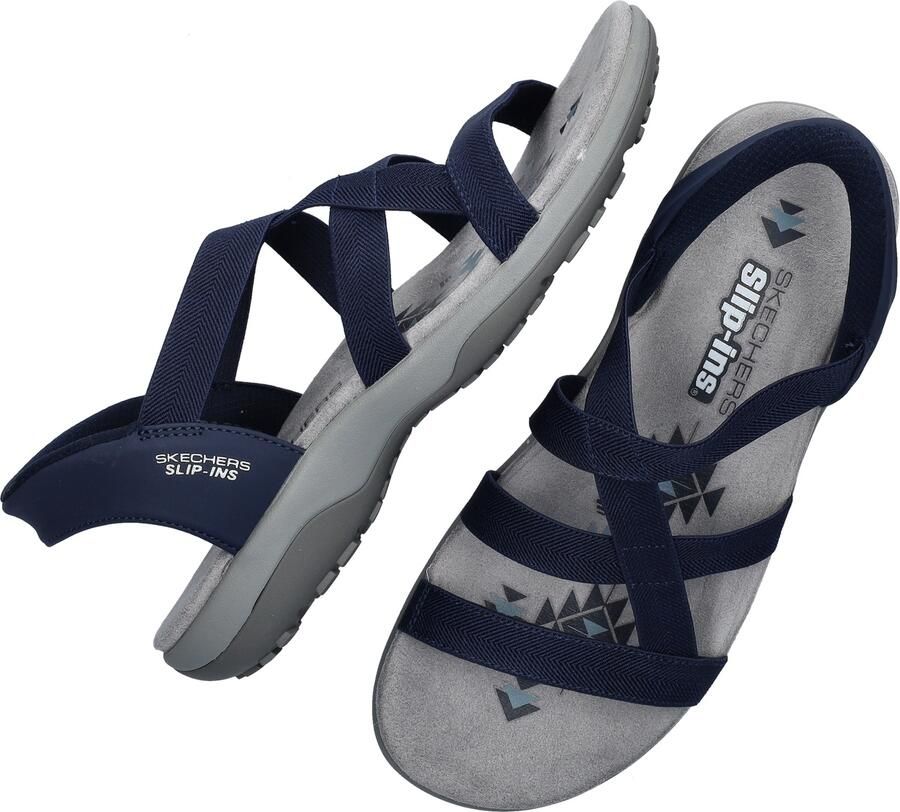 Skechers Slip-ins Reggae Slim Stretch Flex Dames Sandalen Navy - Foto 7