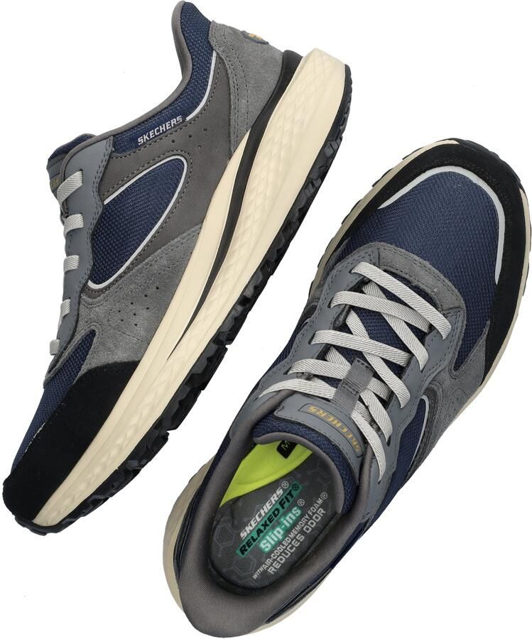 Skechers SLADE ULTRA GAGE Heren Instappers Grijs Donkerblauw - Foto 3