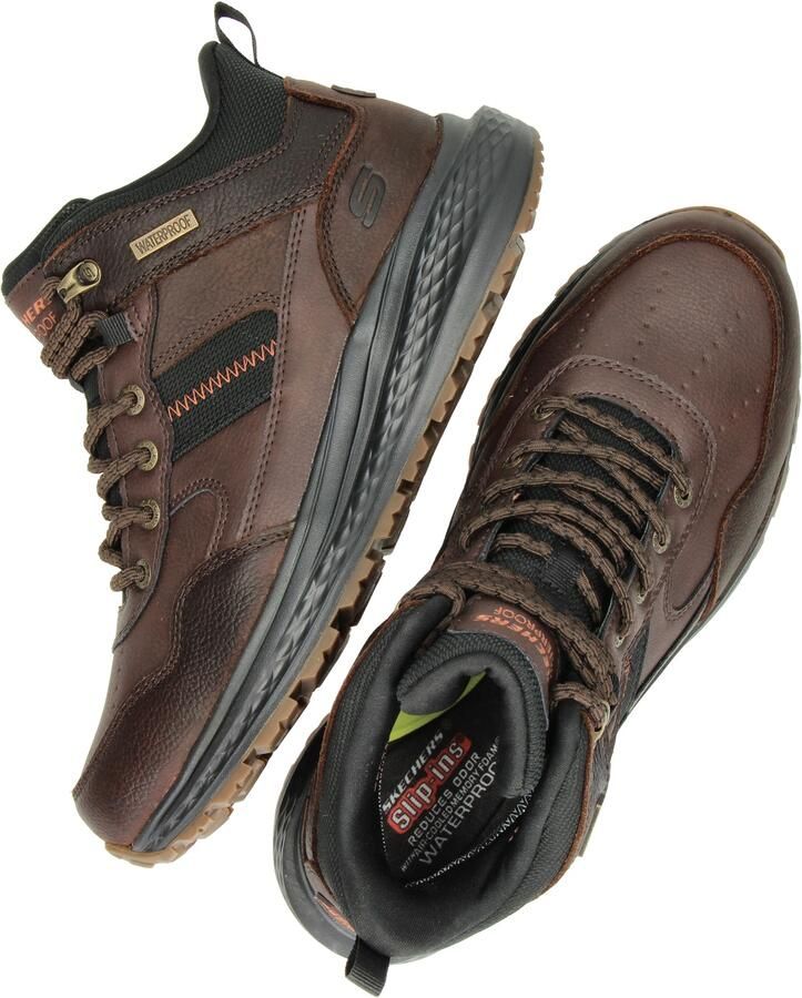 Skechers SLADE ULTRA TURNER Heren Instappers Roodbruin - Foto 3