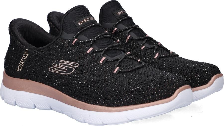 Skechers Slip-ins: Summits Brilliant Shine dames sneakers Zwart Extra comfort Memory Foam - Foto 3