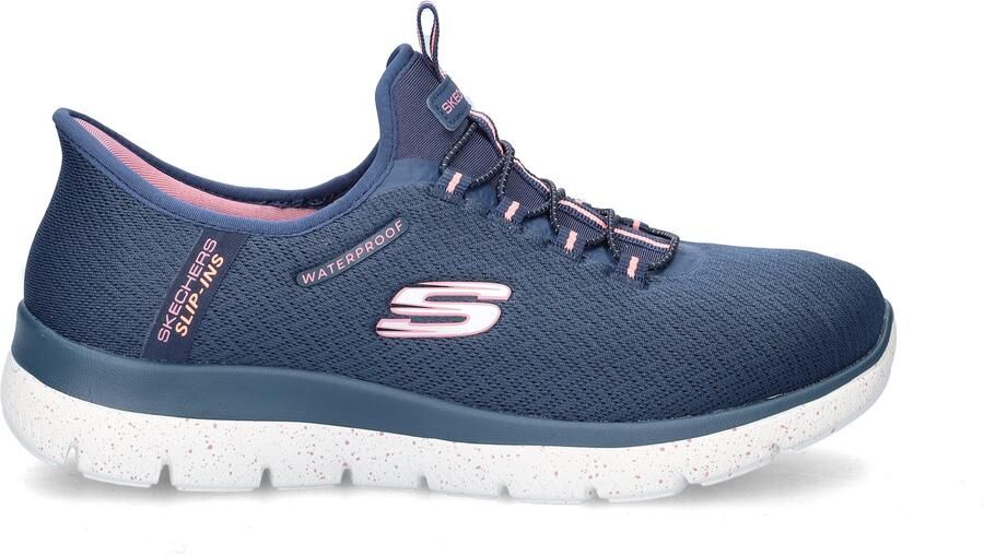 Skechers Hands Free Slip-Ins Summits dames instapschoen Blauw wit - Foto 3