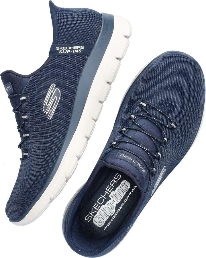 Skechers Slip-on sneakers SUMMITS-CLASSY NIGHT Slippers vrijetijdsschoen met comfortabele hielkussenfunctie - Foto 4