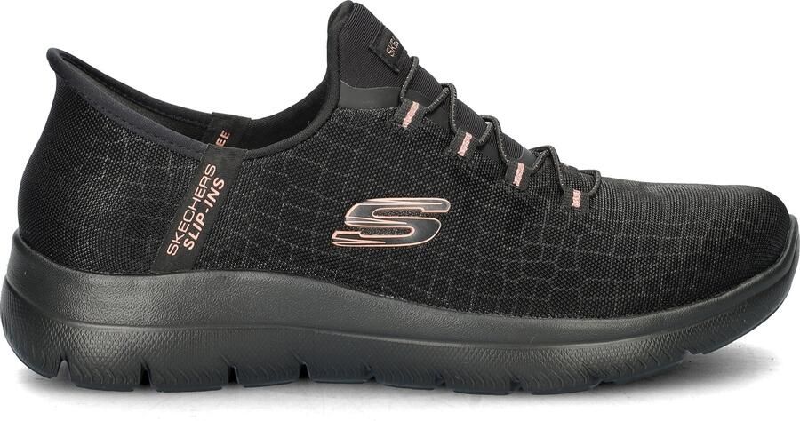Skechers Slip-on sneakers SUMMITS-CLASSY NIGHT Slippers vrijetijdsschoen met comfortabele hielkussenfunctie