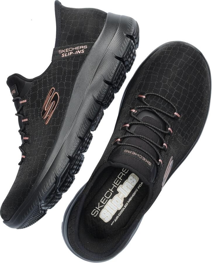 Skechers Slip-on sneakers SUMMITS-CLASSY NIGHT Slippers vrijetijdsschoen met comfortabele hielkussenfunctie - Foto 12