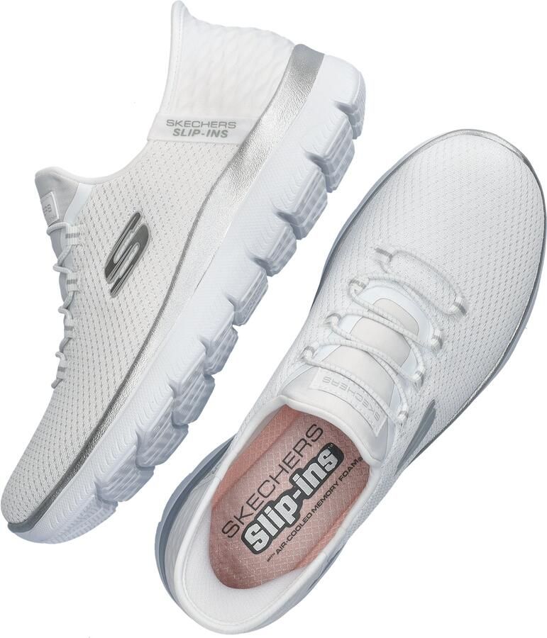 Skechers Slip-on sneakers SUMMITS-DIAMOND DREAM Instapschoen vrijetijdsschoen met praktische slip-in functie - Foto 11