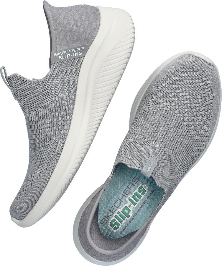 Skechers Slip-ins Ultra Flex 3.0M Smooth Step Dames Instappers Grijs - Foto 6