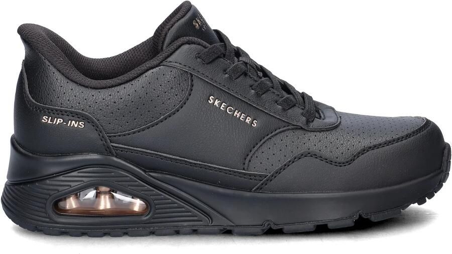 Skechers Dames Slip-ins UNO Banksia Luxe Sneakers 177118 BBK Zwart - Foto 3