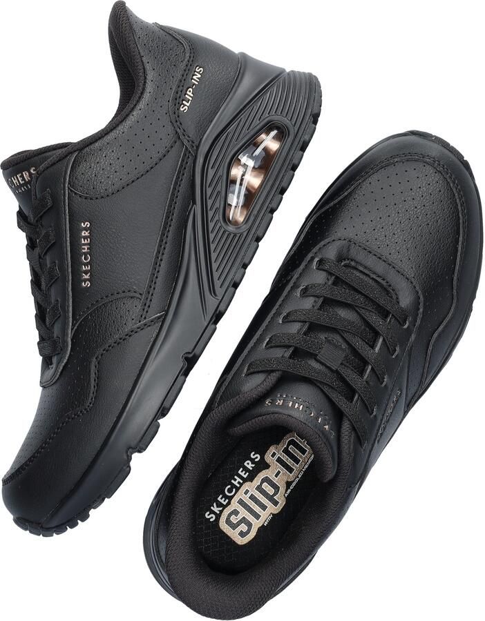 Skechers Dames Slip-ins UNO Banksia Luxe Sneakers 177118 BBK Zwart - Foto 4