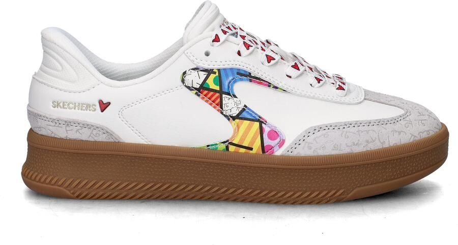 Skechers x Britto Hands Free Slip-In Hotshot dames sneaker Wit multi - Foto 2