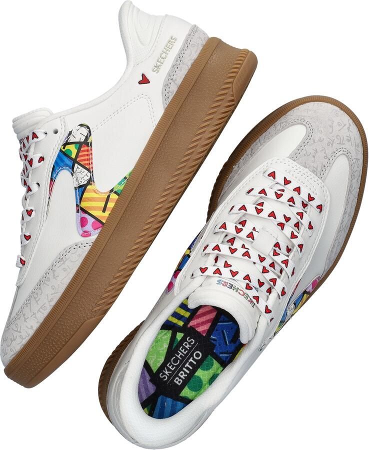Skechers x Britto Hands Free Slip-In Hotshot dames sneaker Wit multi - Foto 3