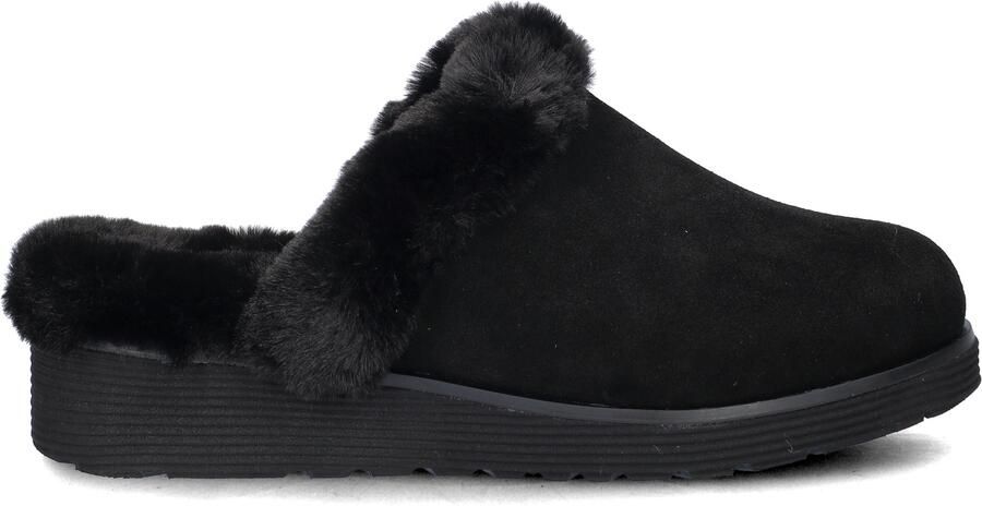 Skechers Bobs Keepsake Wedge dames pantoffel Zwart