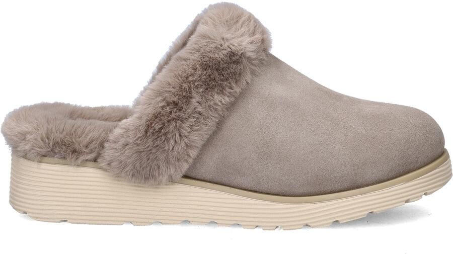 Skechers Bobs Keepsake Wedge dames pantoffel Taupe