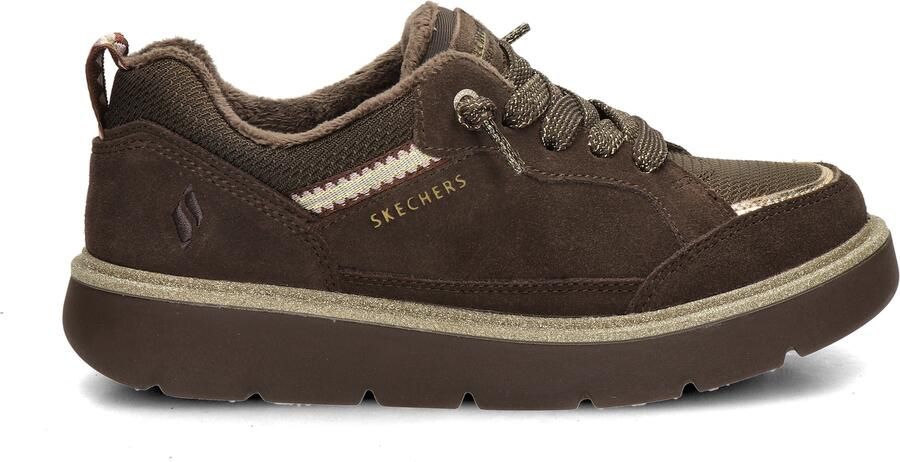 Skechers Keepsakes Cozy Street Hiker EZ dames sneaker Bruin - Foto 2