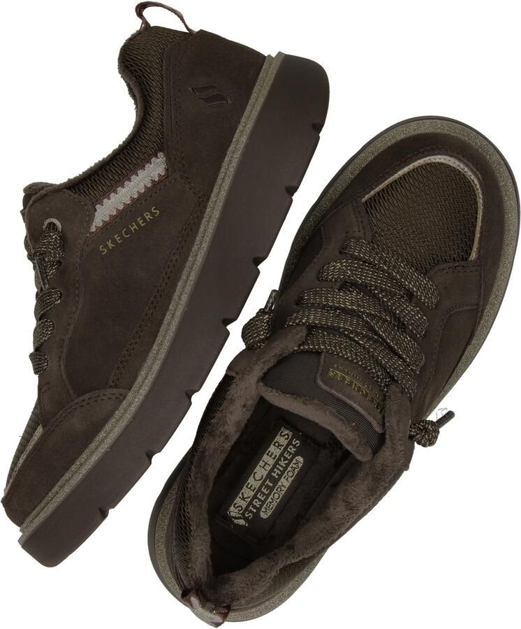 Skechers Keepsakes Cozy Street Hiker EZ dames sneaker Bruin - Foto 3