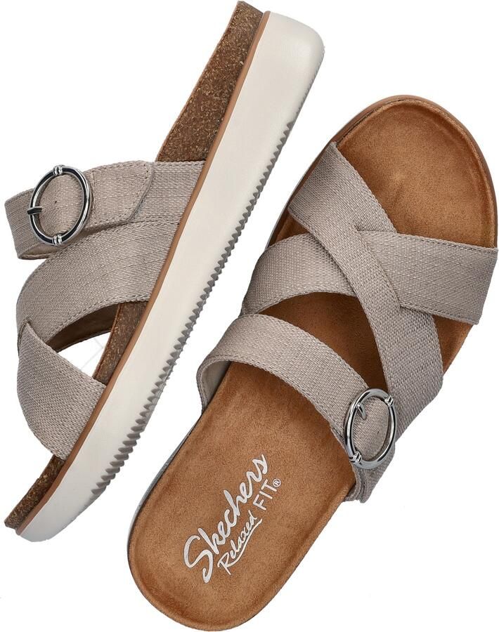 Skechers Lifted Comfort Charming Sparkle dames slipper Taupe - Foto 3
