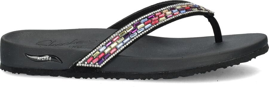 Skechers Arch Fit Meditation -Glam Gal Dames Slippers Zwart;Multicolour - Foto 4