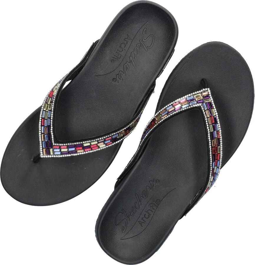 Skechers Arch Fit Meditation -Glam Gal Dames Slippers Zwart;Multicolour - Foto 5