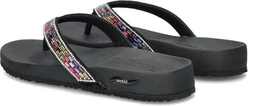 Skechers Arch Fit Meditation -Glam Gal Dames Slippers Zwart;Multicolour - Foto 6