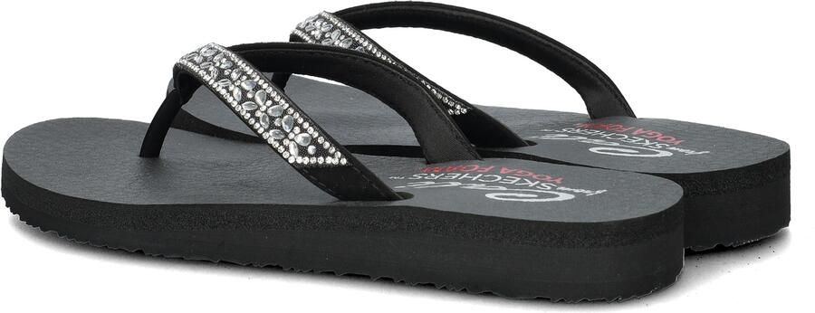 Skechers Meditation Butterfly Garden Dames Slippers Zwart - Foto 4