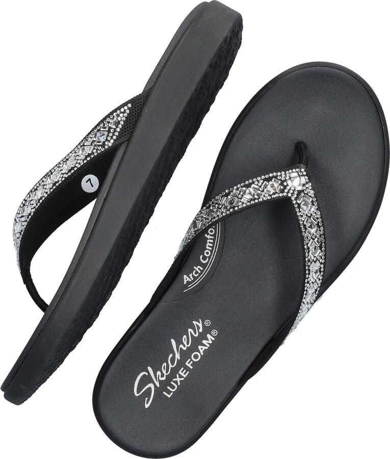 Skechers Meditation Luxe Everyday Glow dames slipper Zwart - Foto 2