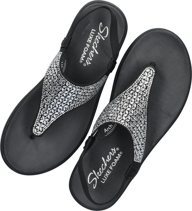 Skechers Meditation Luxe dames sandaal Zwart - Foto 4