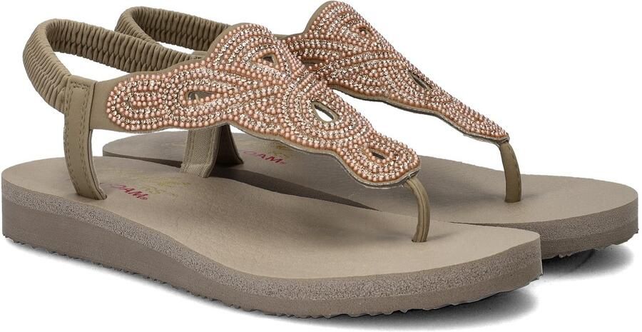Skechers Meditation Pearl Perfection Dames Slippers Taupe - Foto 2