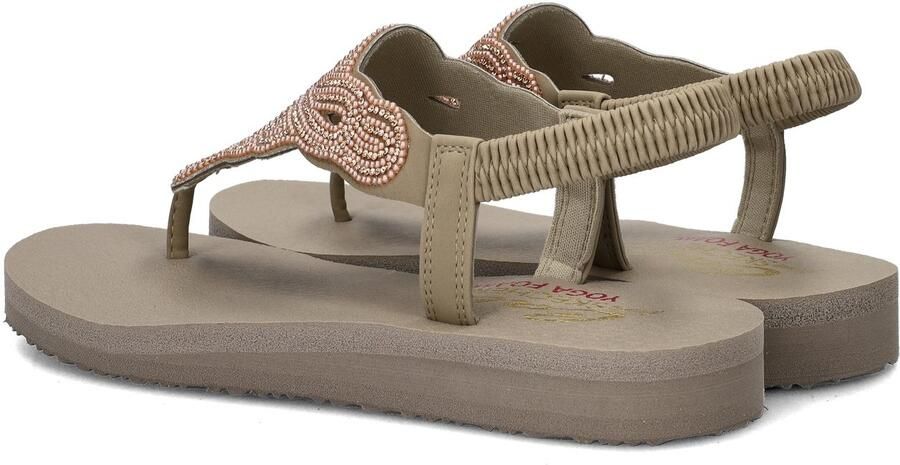 Skechers Meditation Pearl Perfection Dames Slippers Taupe - Foto 3