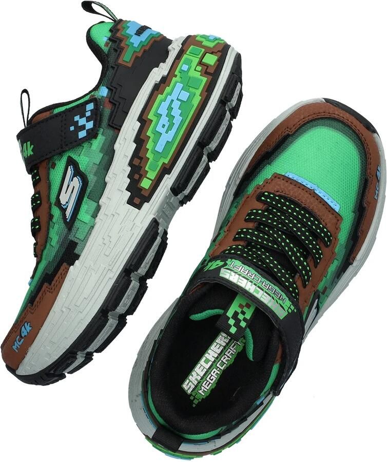 Skechers Mega-Craft 4K Klittenband Laag Donkerbruin - Foto 9