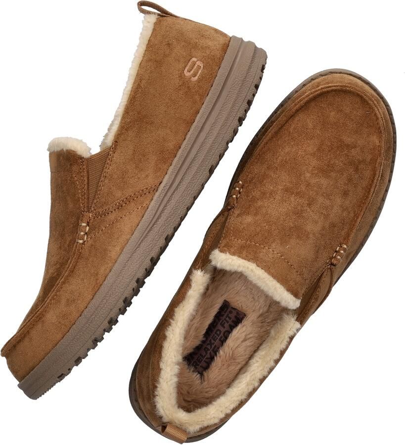 Skechers Relaxed Fit Melson Willmore Pantoffels Heren Cognac - Foto 4