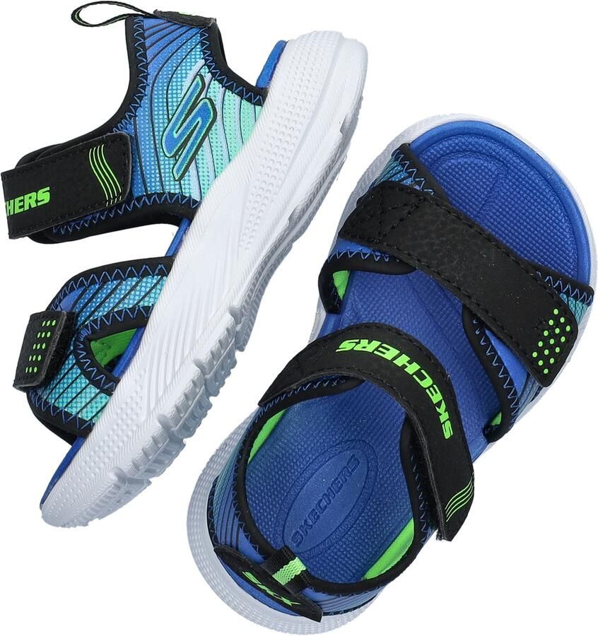 Skechers Microspec Splash jongens sandaal Zwart multi - Foto 3