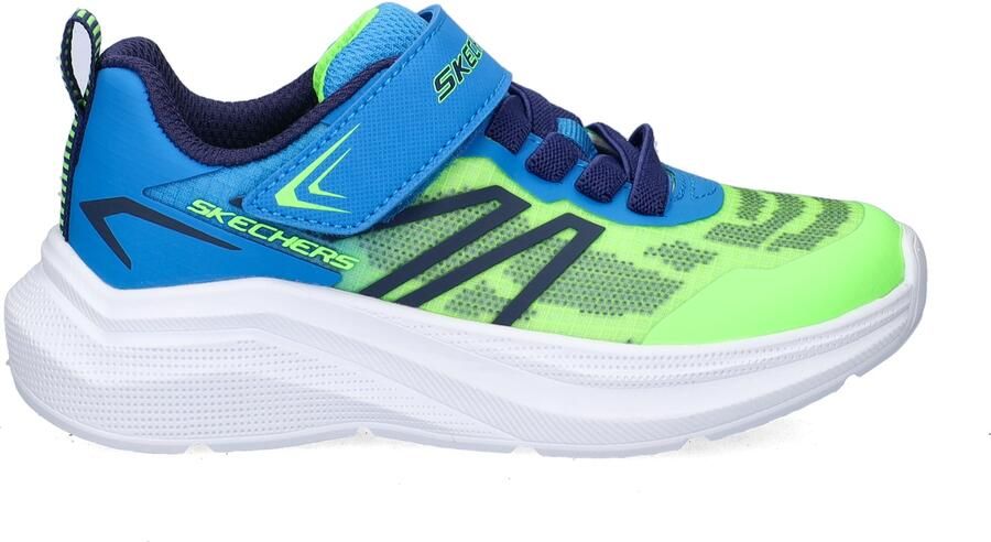 SKECHERS Sneakers 'Microspec Velocity' blauw navy neongroen - Foto 2