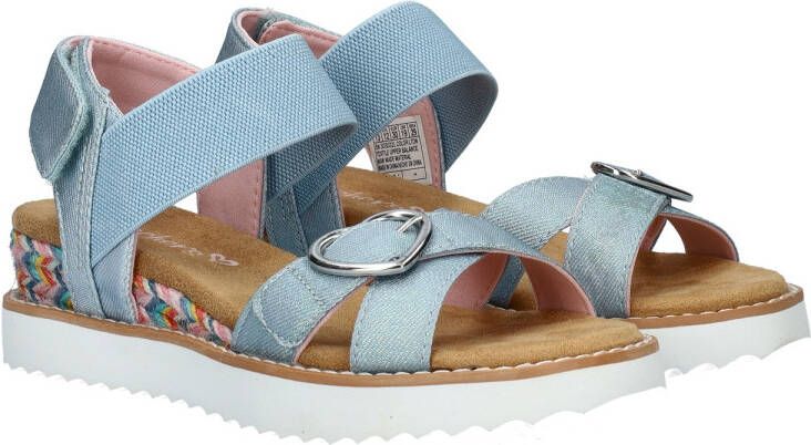 Skechers Miss Desert Kiss sandalen blauw Meisjes Textiel Effen 33 - Foto 4