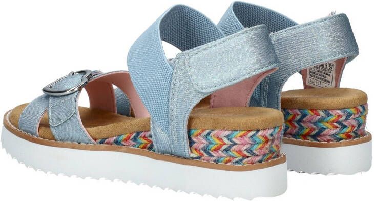 Skechers Miss Desert Kiss sandalen blauw Meisjes Textiel Effen 33 - Foto 5