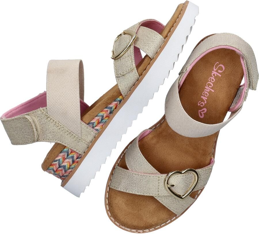 Skechers Miss Desert Kiss meisjes sandaal Natural - Foto 4